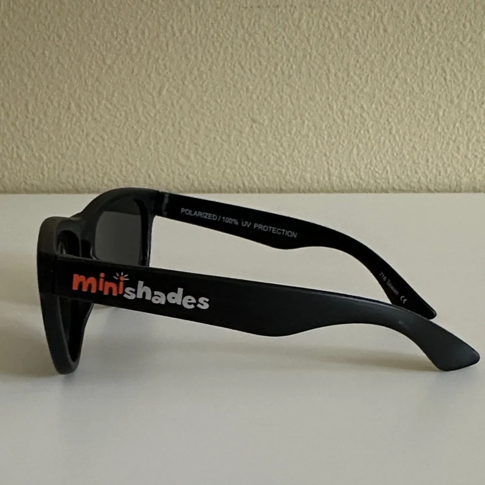 Mini Shades Kids (Age 3-7) Jet Black Sunglasses